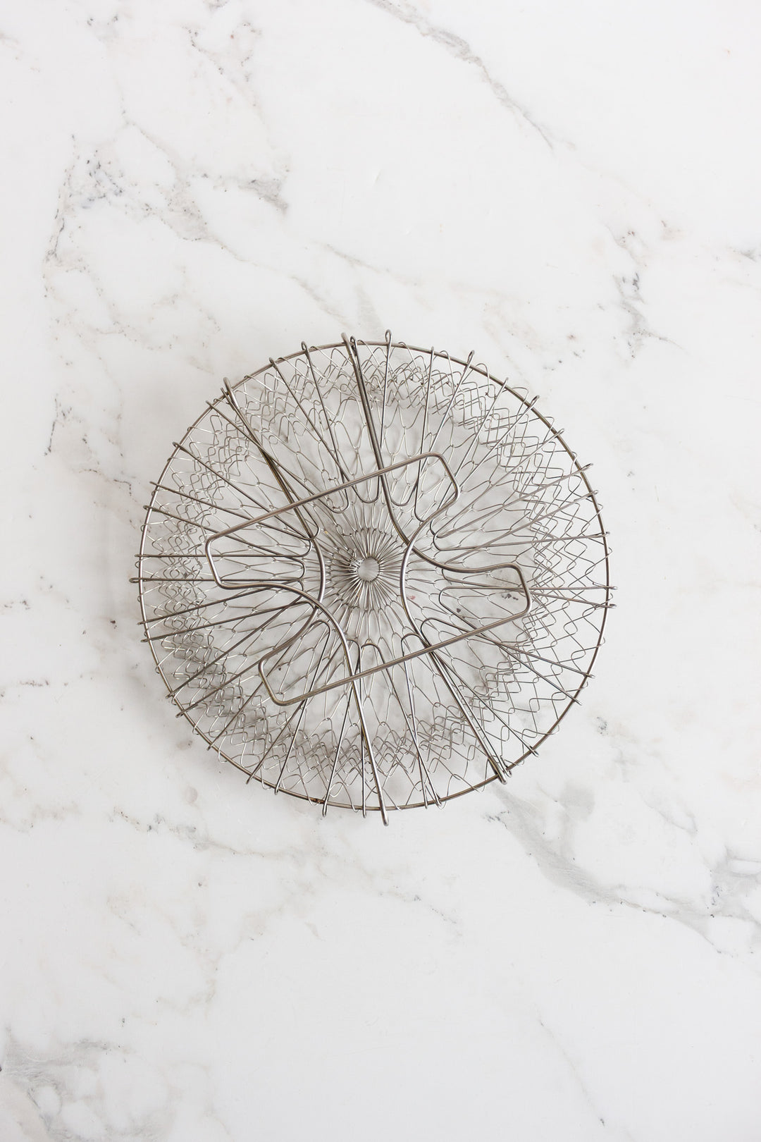 vintage french wire egg basket