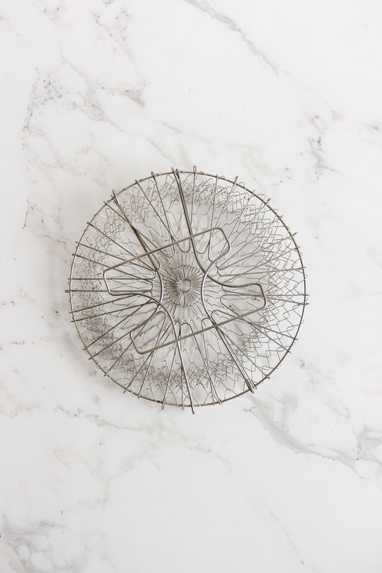 vintage french wire egg basket