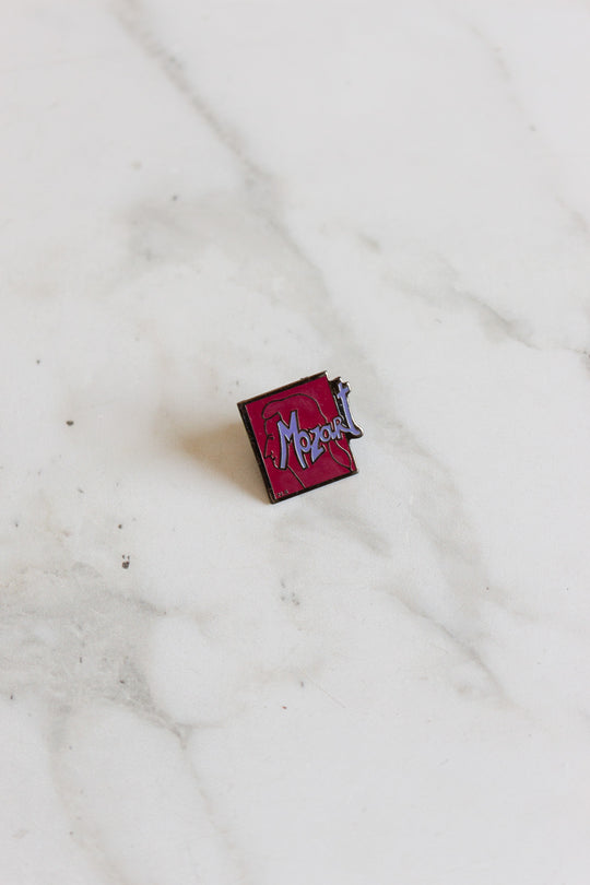 vintage french enamel mozart pin
