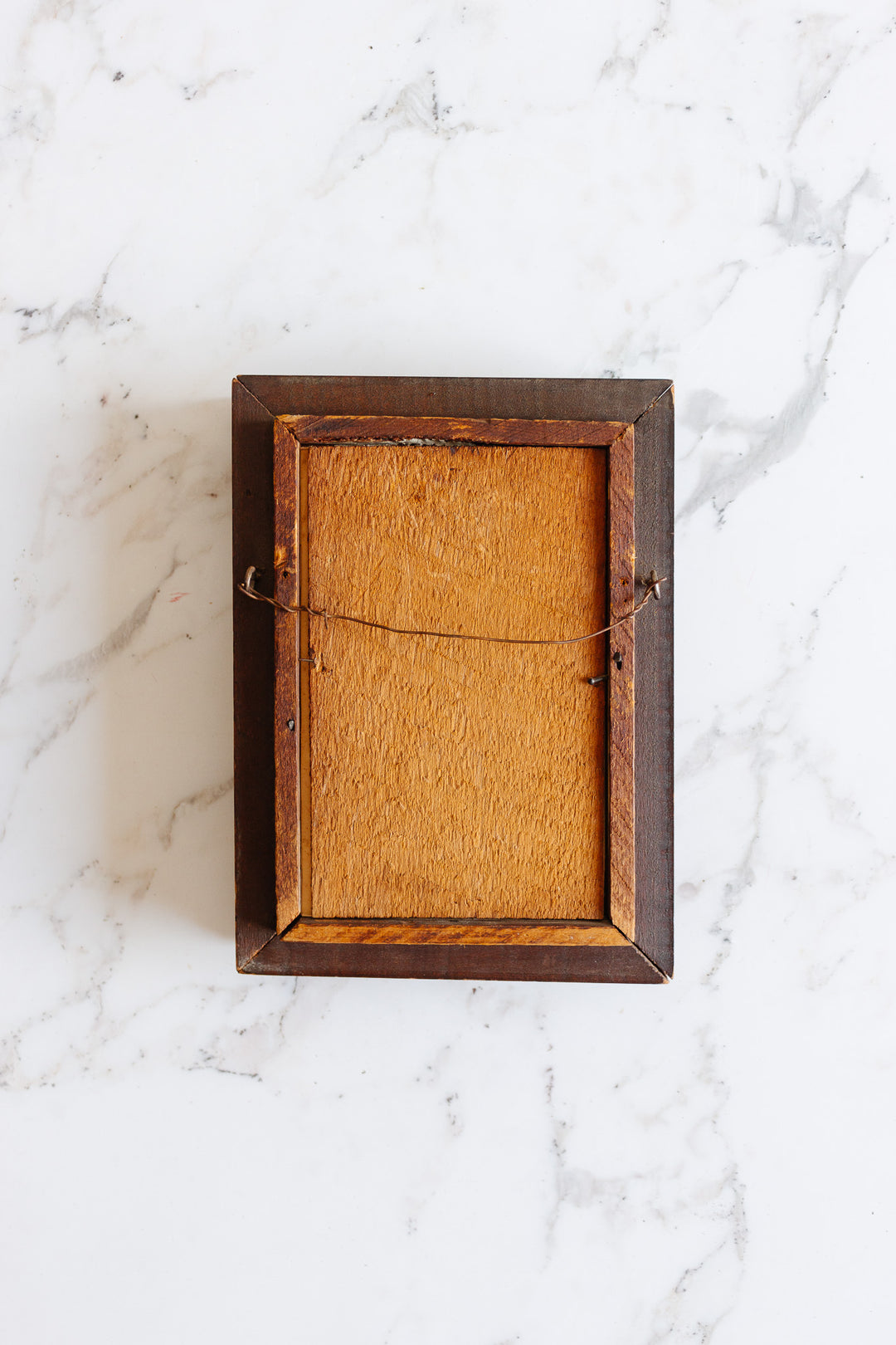 antique English petite framed print