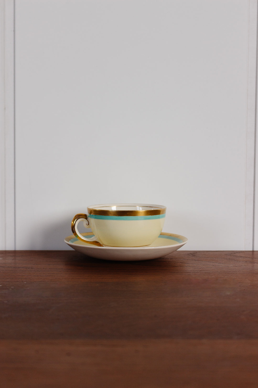 antique art deco myotts staffordshire teacups, set of 8