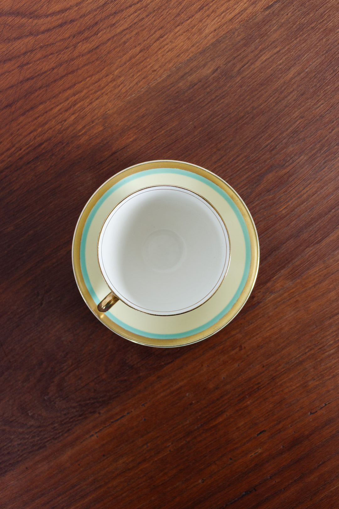 antique art deco myotts staffordshire teacups, set of 8