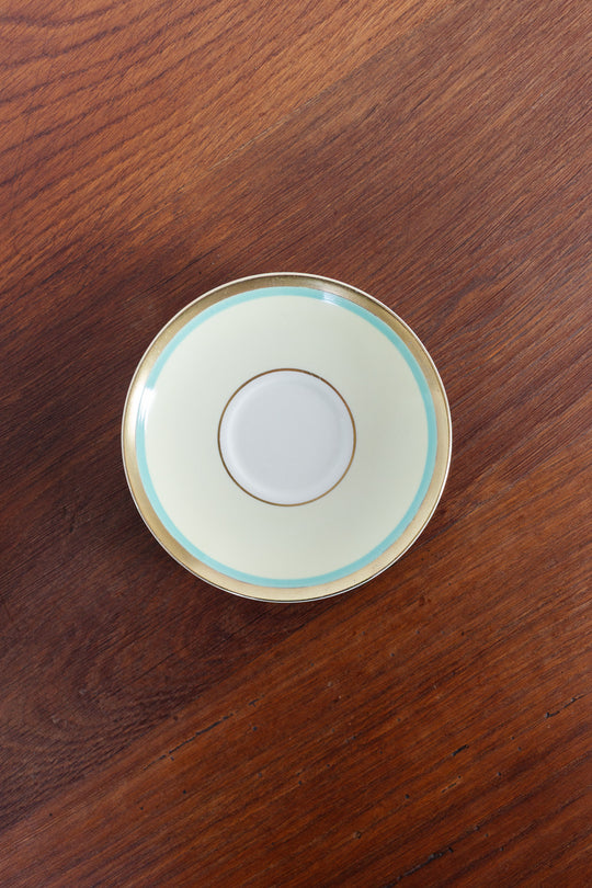 antique art deco myotts staffordshire teacups, set of 8