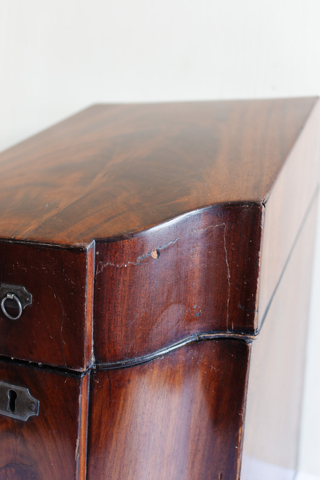 antique 18th century George III English mahogany cutlery box