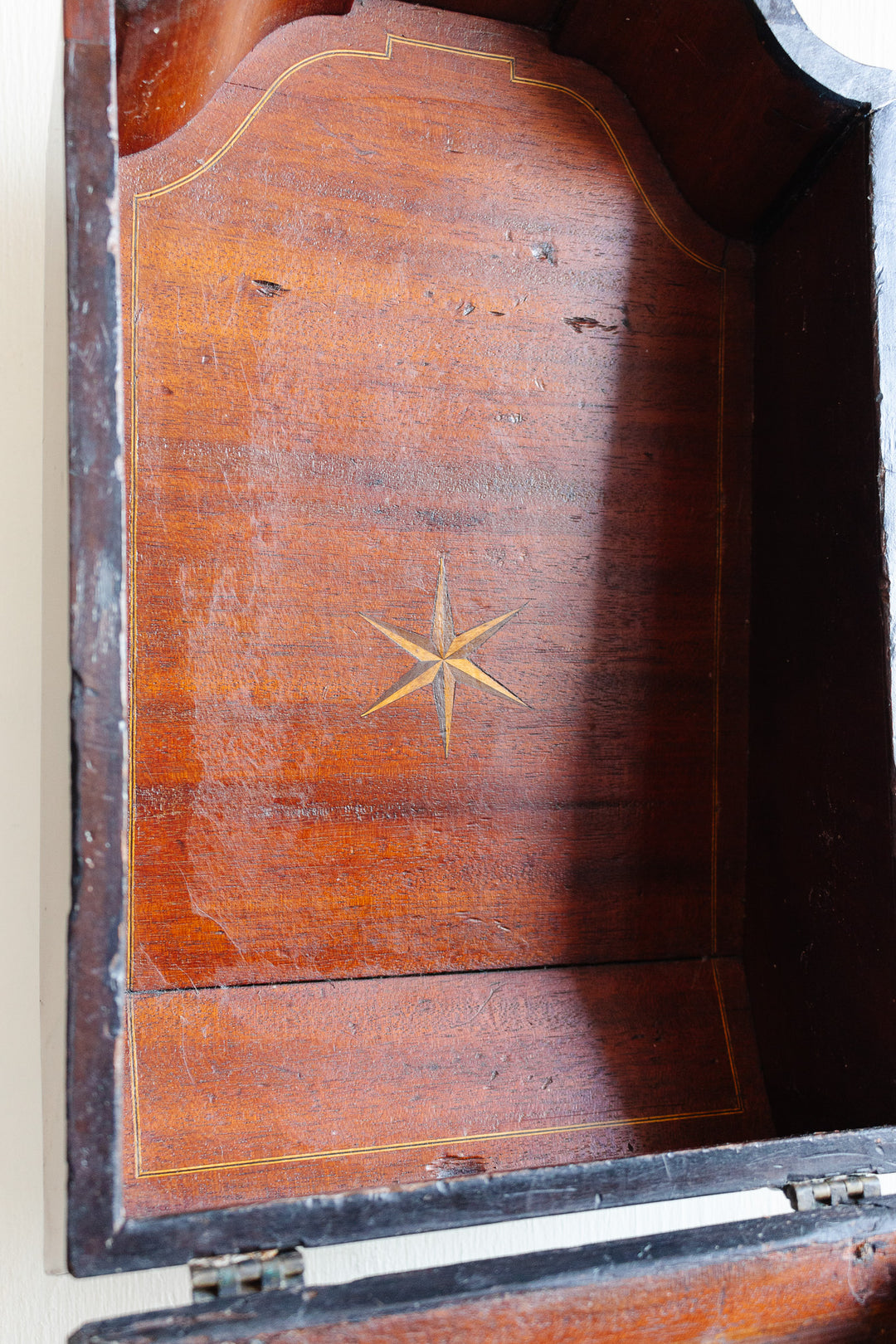 antique 18th century George III English mahogany cutlery box