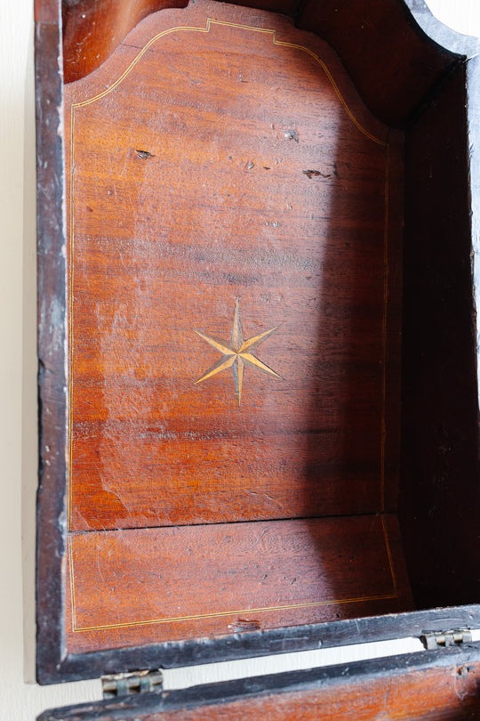 antique 18th century George III English mahogany cutlery box