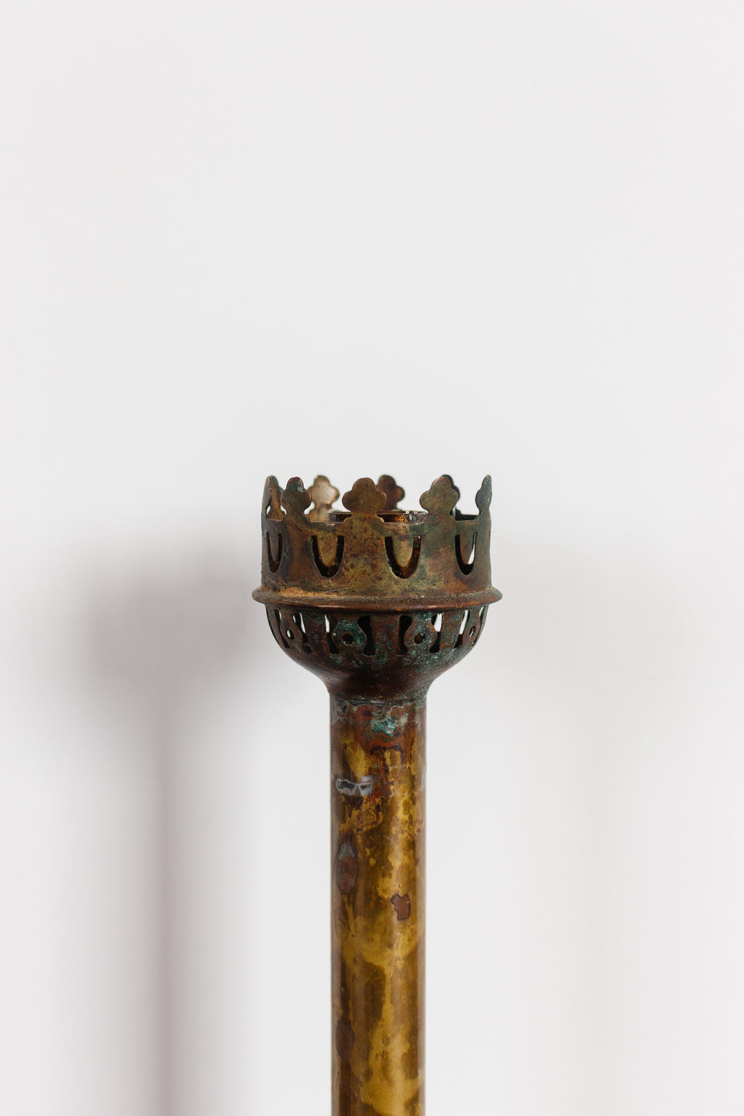 pair of antique french torch candlesticks