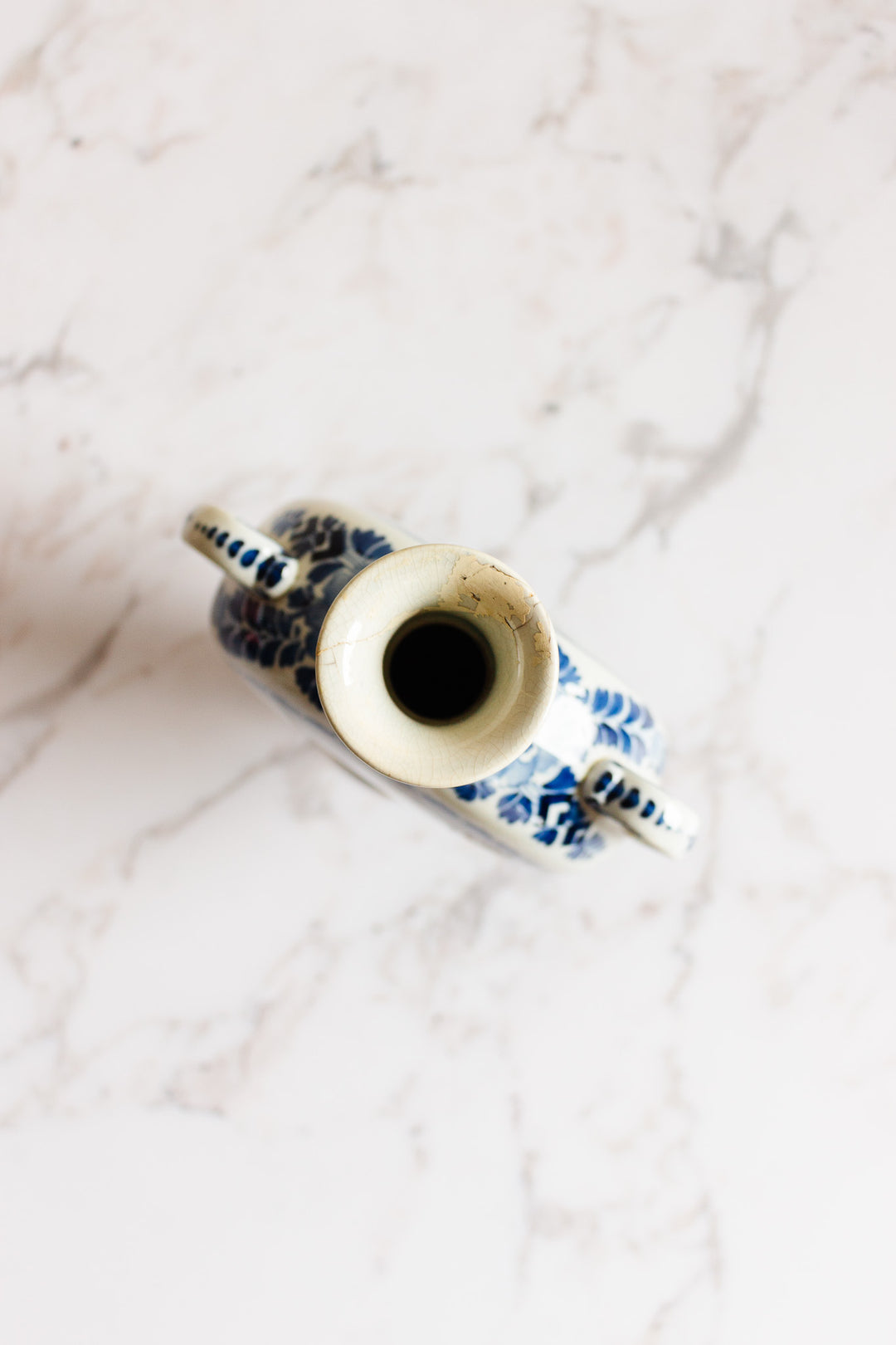 19th century Joost Thooft & Labouchere for Porceleyne Fles Delft ware vase
