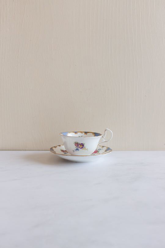 antique aynsley floral tea cup