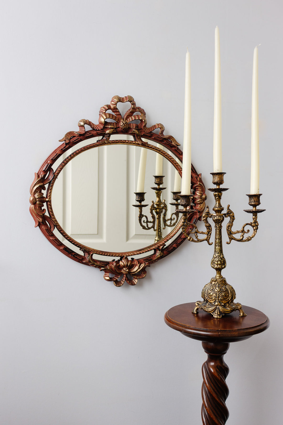 vintage italian hand painted reproduction mirror