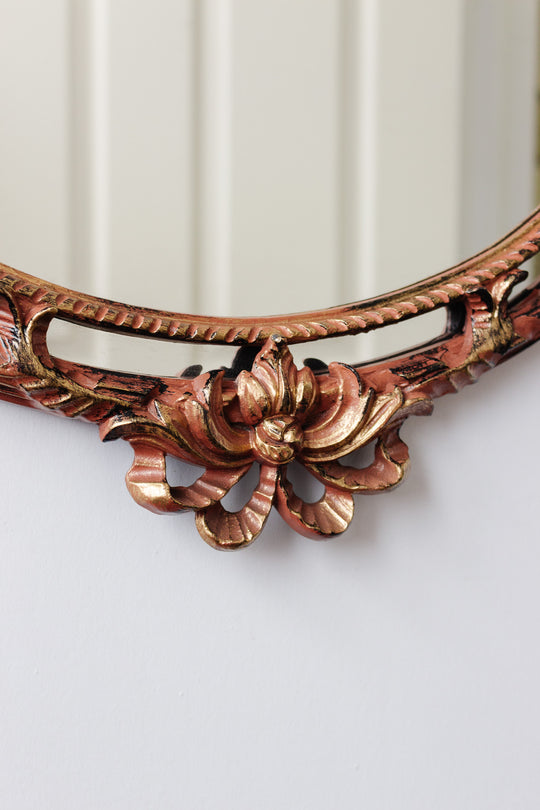 vintage italian hand painted reproduction mirror