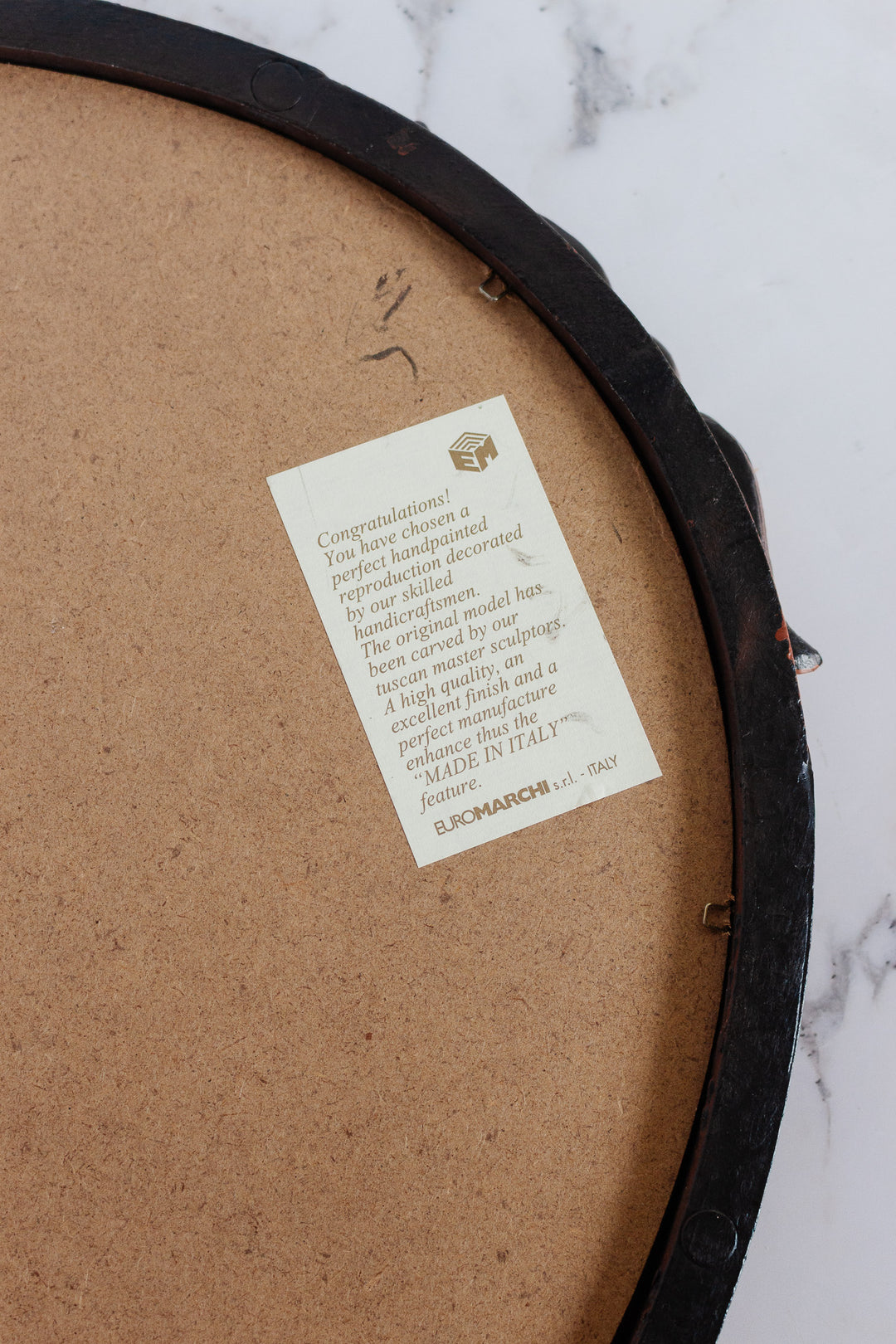 vintage italian hand painted reproduction mirror