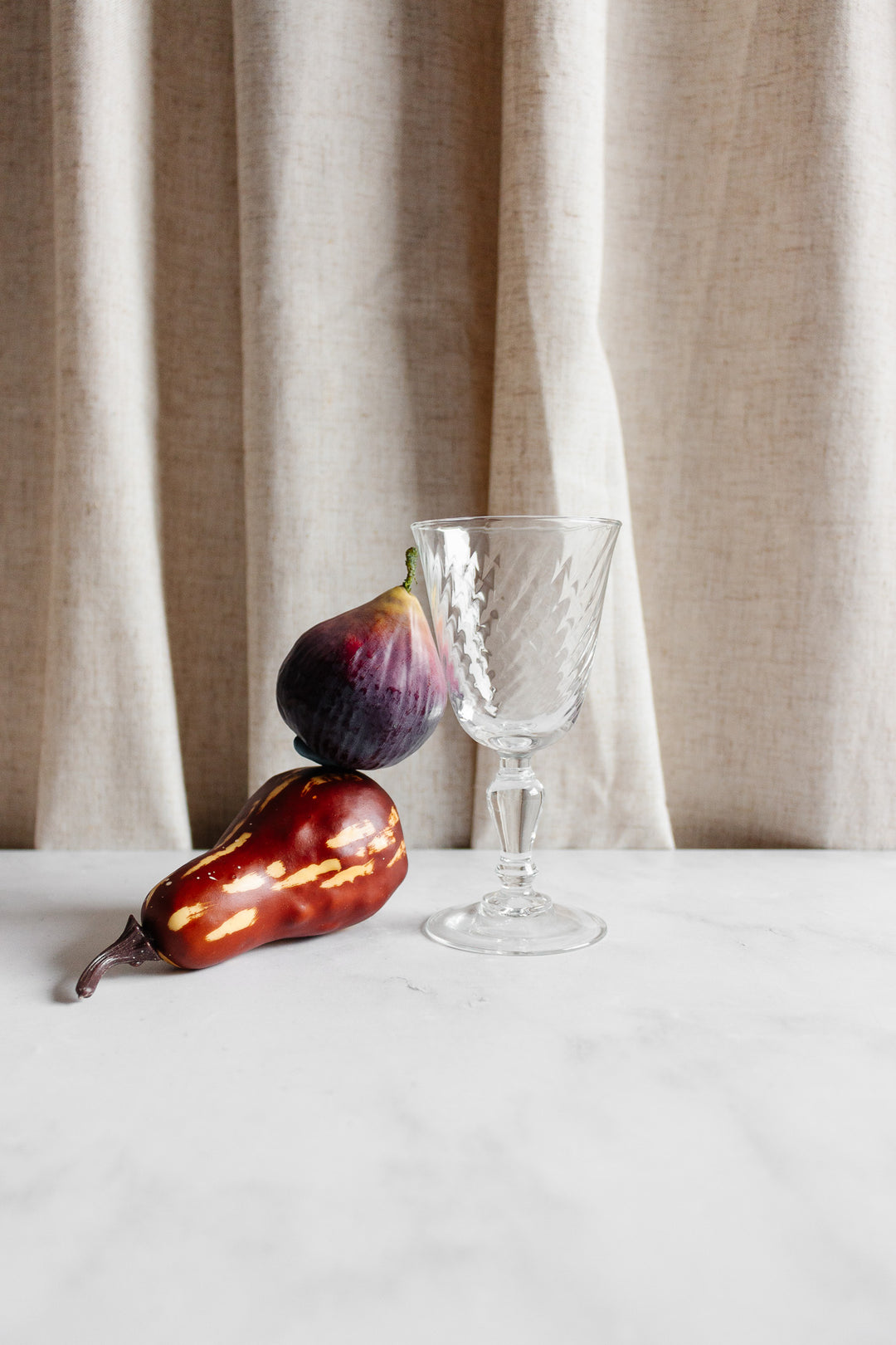 1960s French wine glasses, set of four