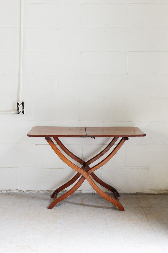 antique English mahogany coaching table