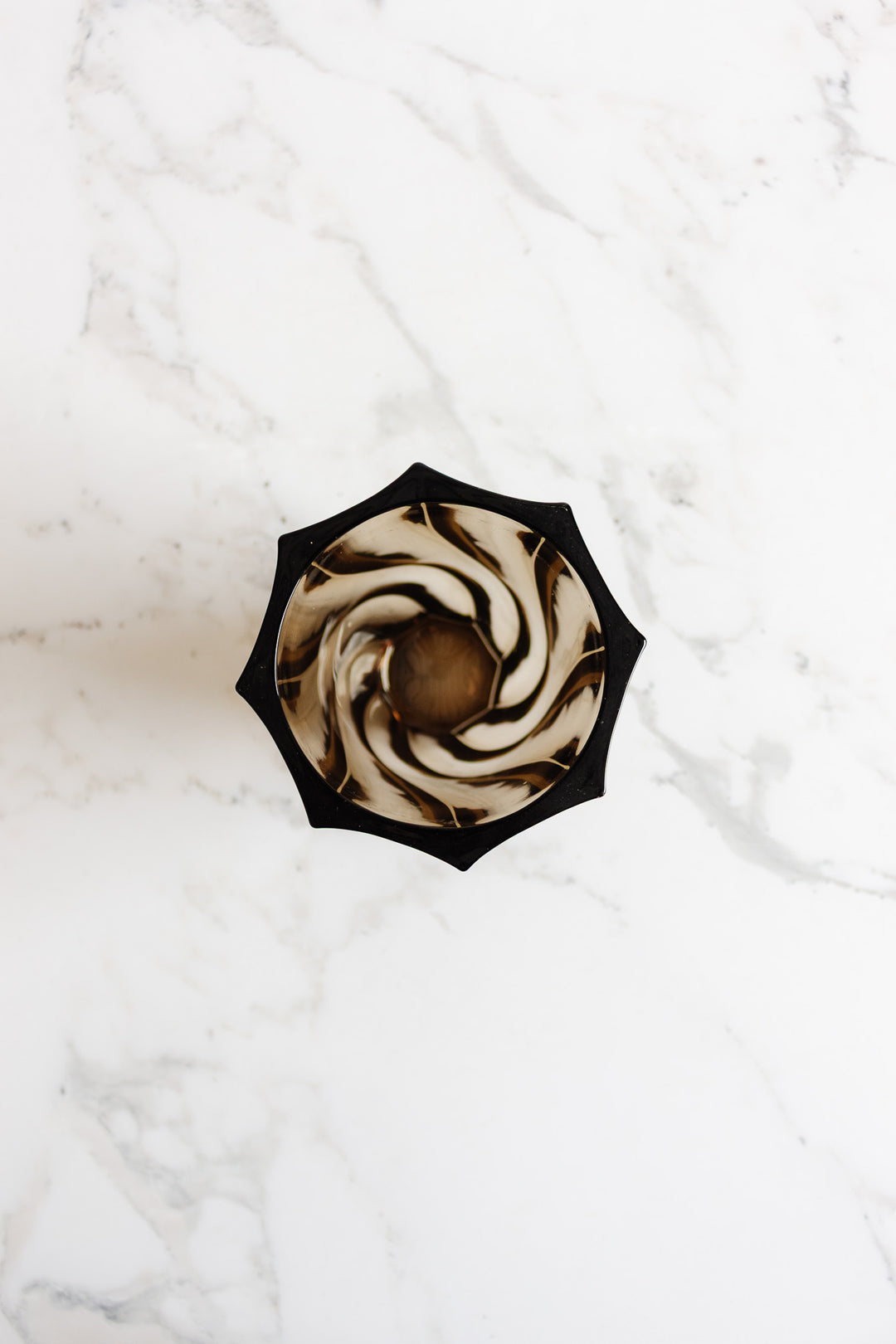 vintage french smokey glass vase