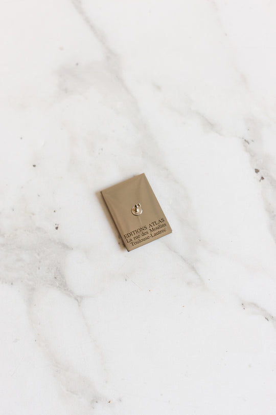 vintage french "éditons atlas" art pins,  set of 3