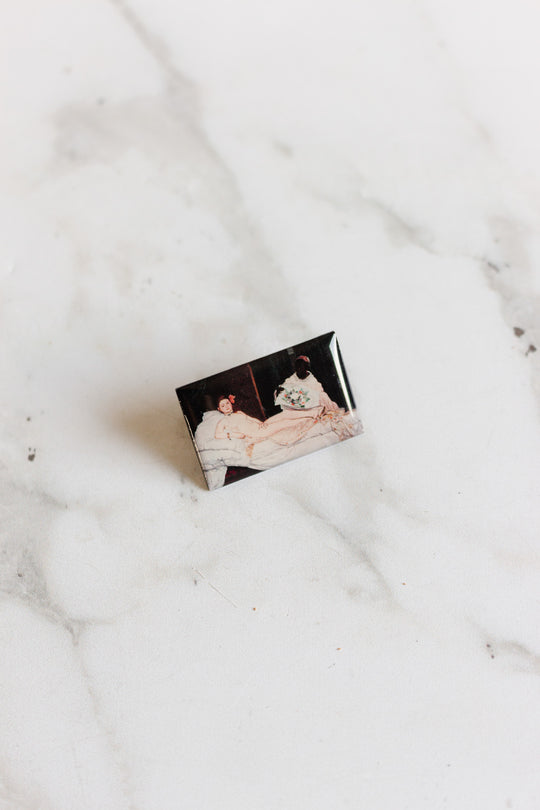 vintage french "éditons atlas" art pins,  set of 3