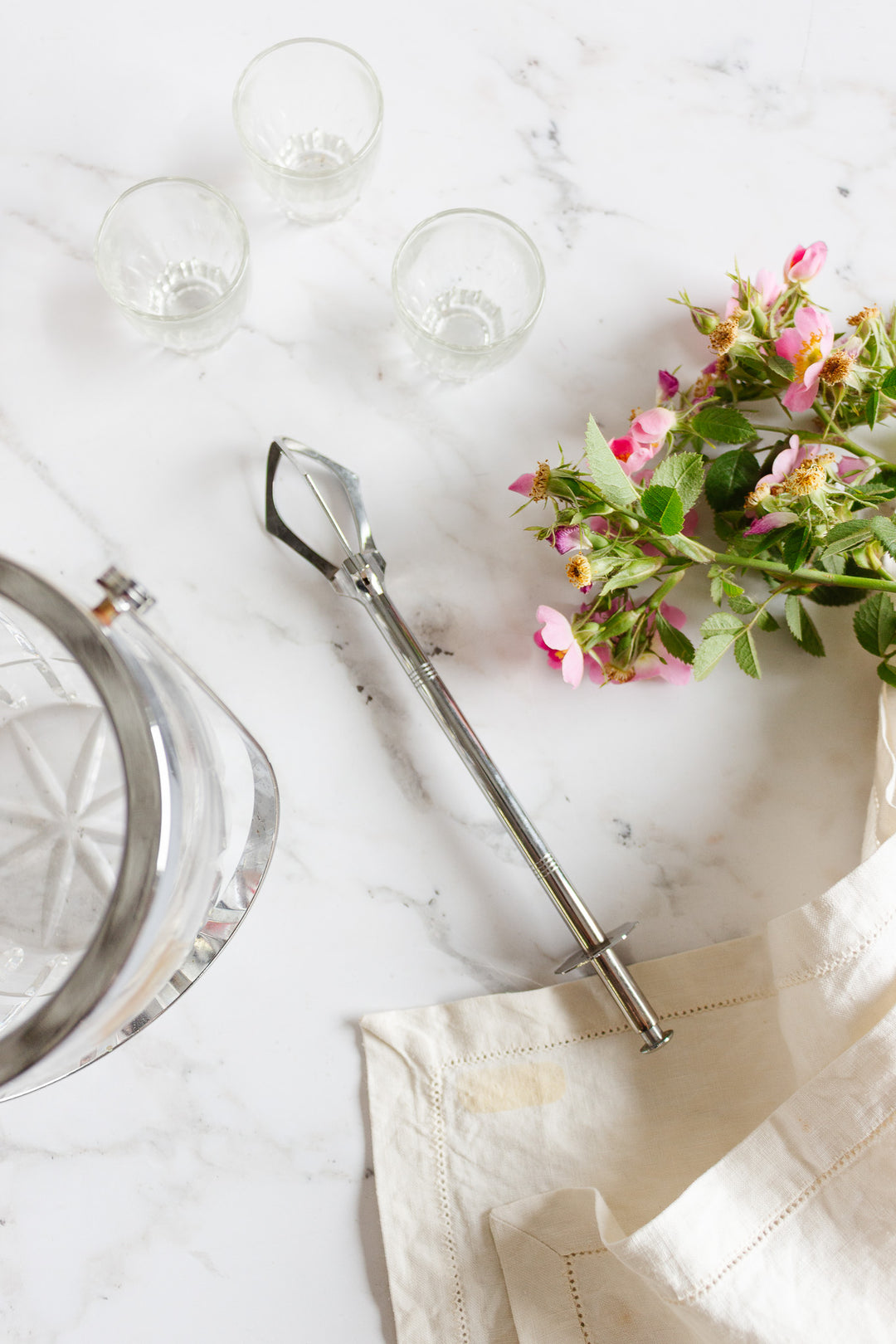 vintage french sugar or ice cube tongs