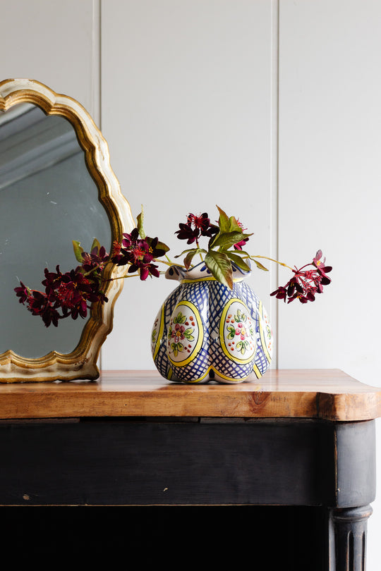 vintage handpainted ceramic portuguese vase