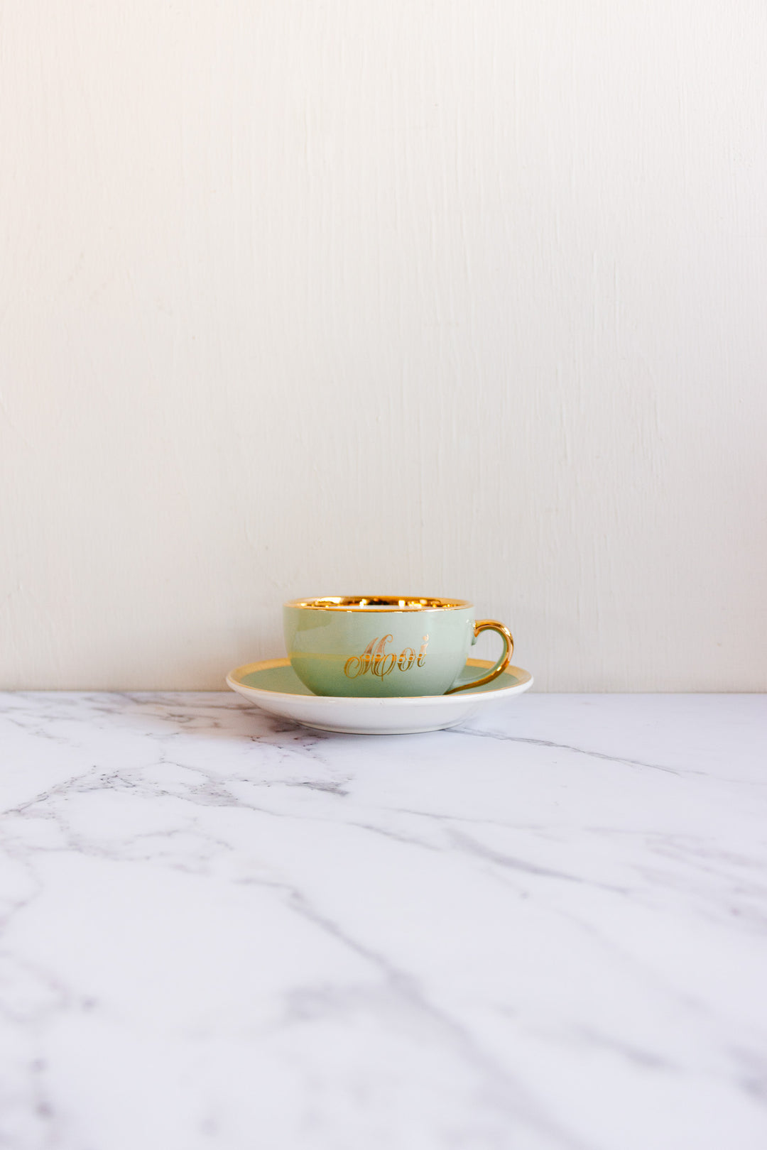 VINTAGE FRENCH “MOI ET TOI” BREAKFAST SET