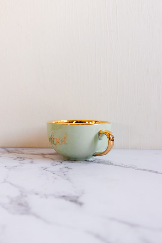 VINTAGE FRENCH “MOI ET TOI” BREAKFAST SET