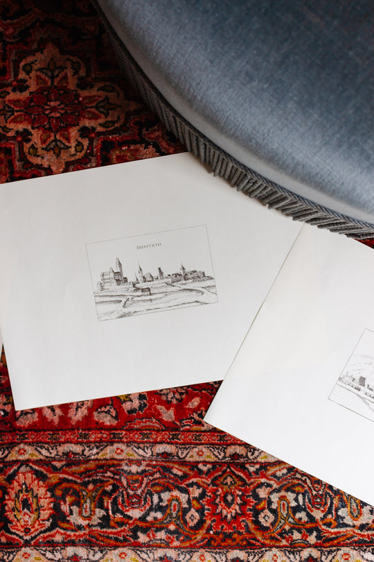 vintage german portfolio of prints from georg matthaus vischer