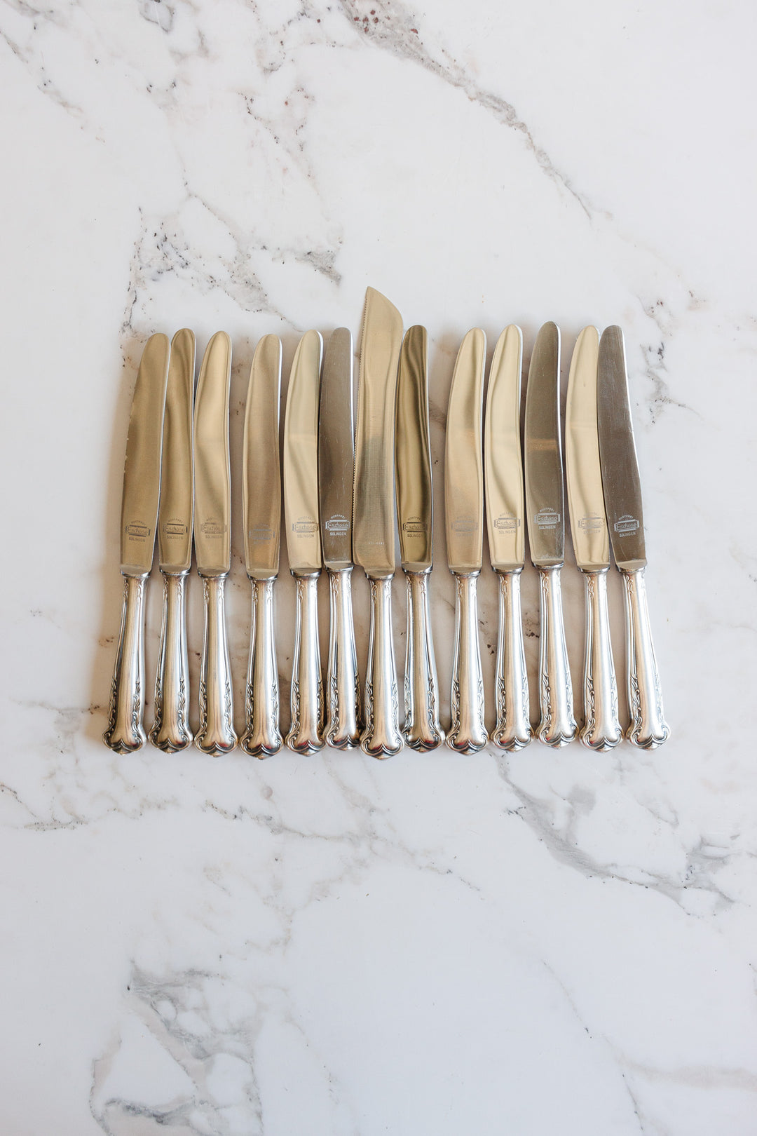 set of vintage german rostfrei knives