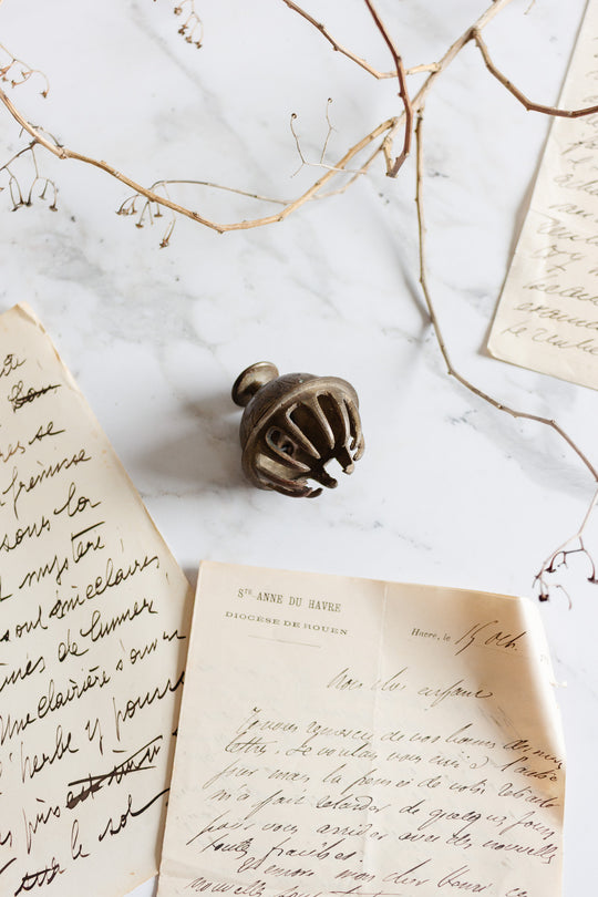 vintage french altar claw bell