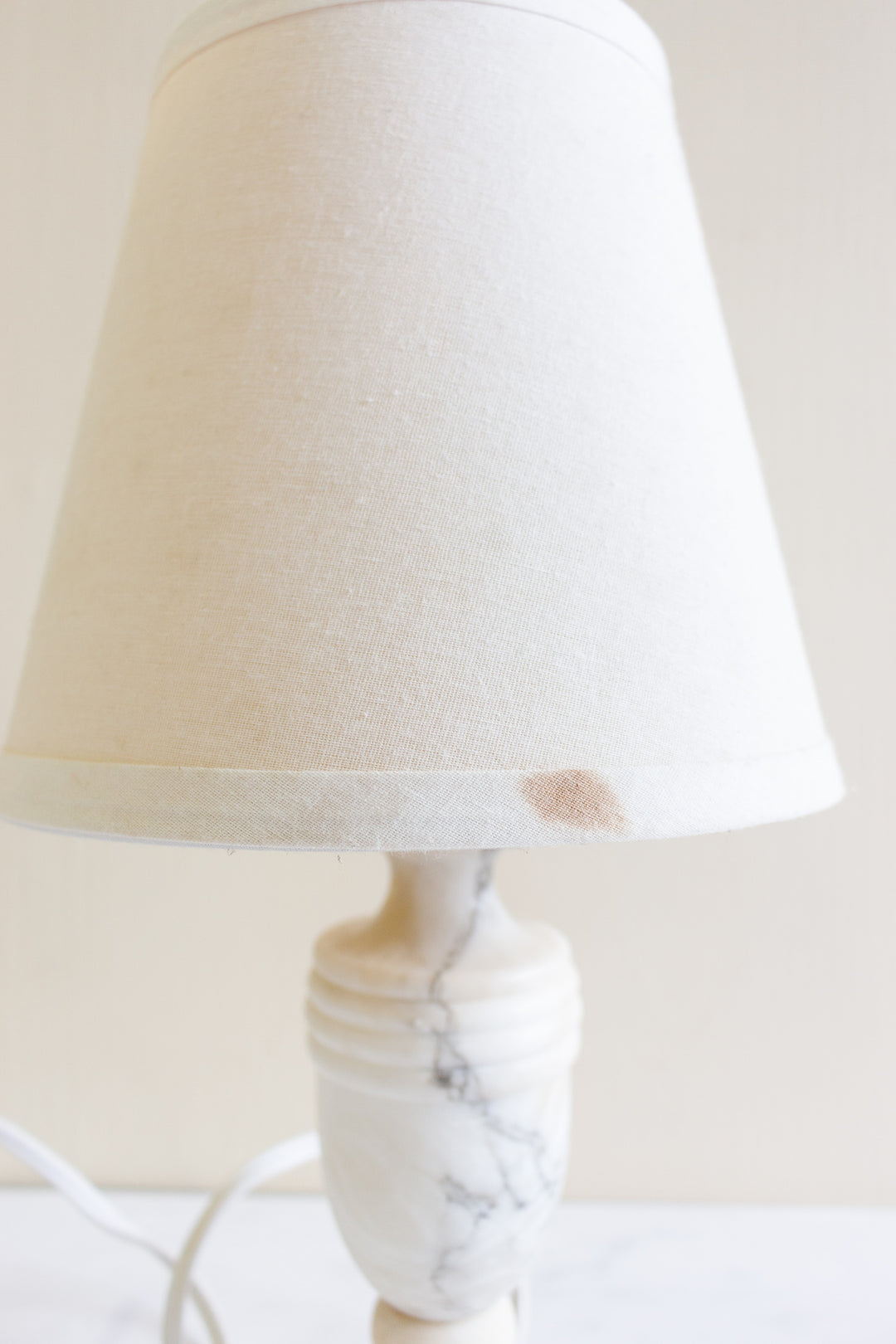 vintage Italian marble table lamp