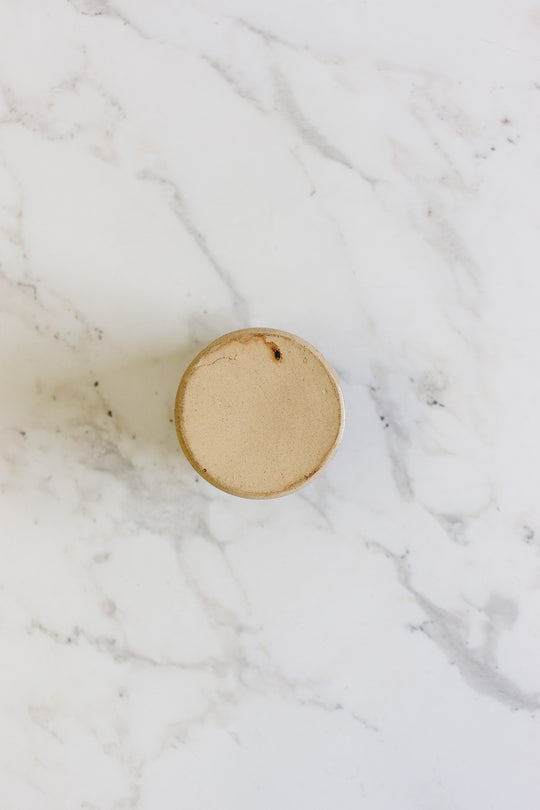 antique english stoneware mustard pot