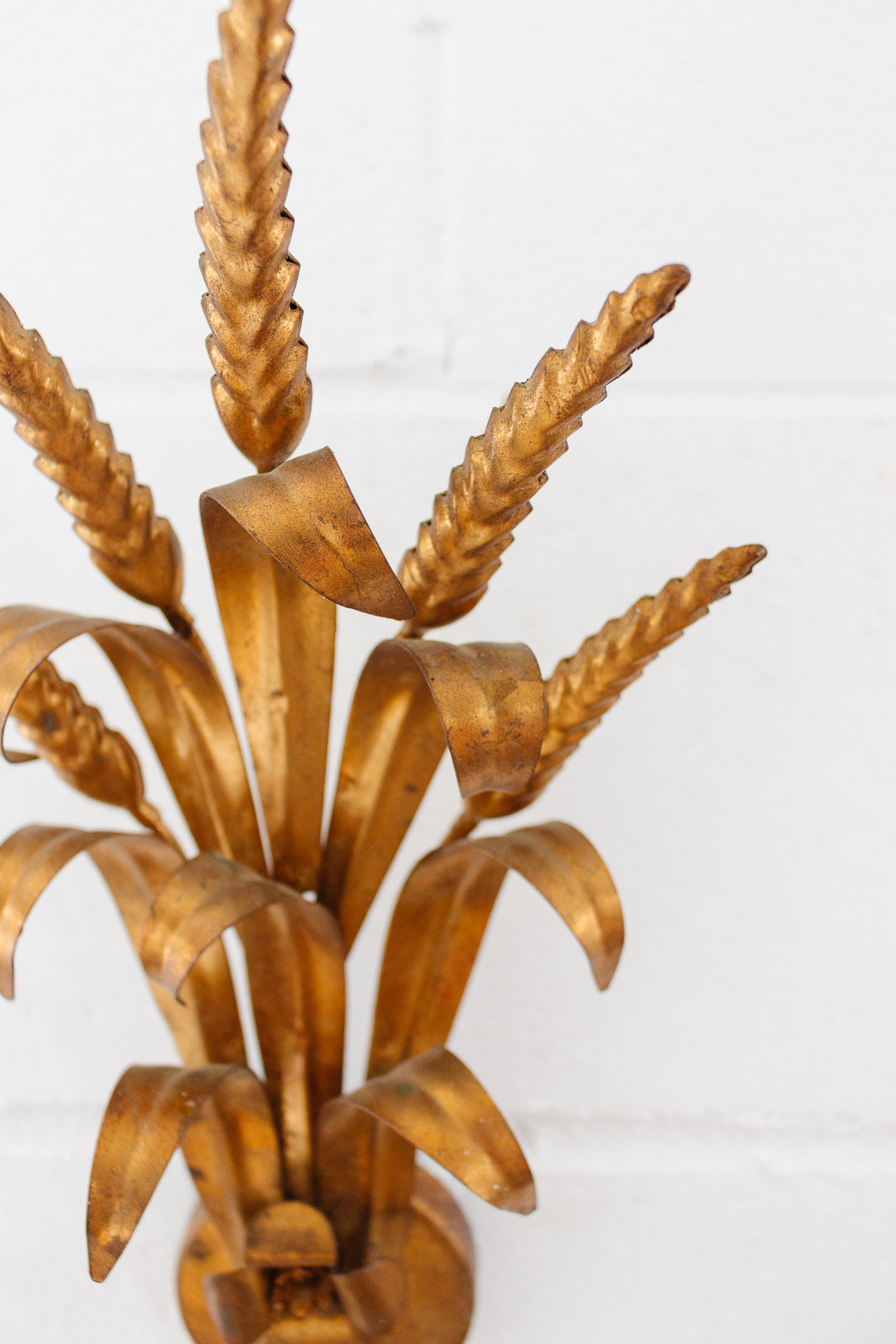 1970s gilt wall sconce attributed to Hans Kögl