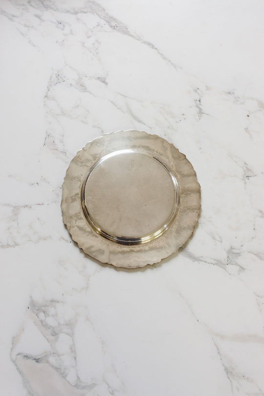 vintage sheffield reproduction silverplated grape vine platter