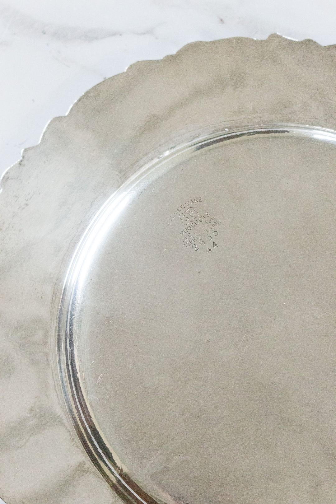 vintage sheffield reproduction silverplated grape vine platter