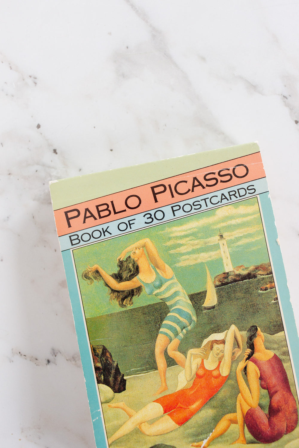 vintage picasso postcards, book of 30