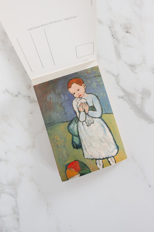 vintage picasso postcards, book of 30