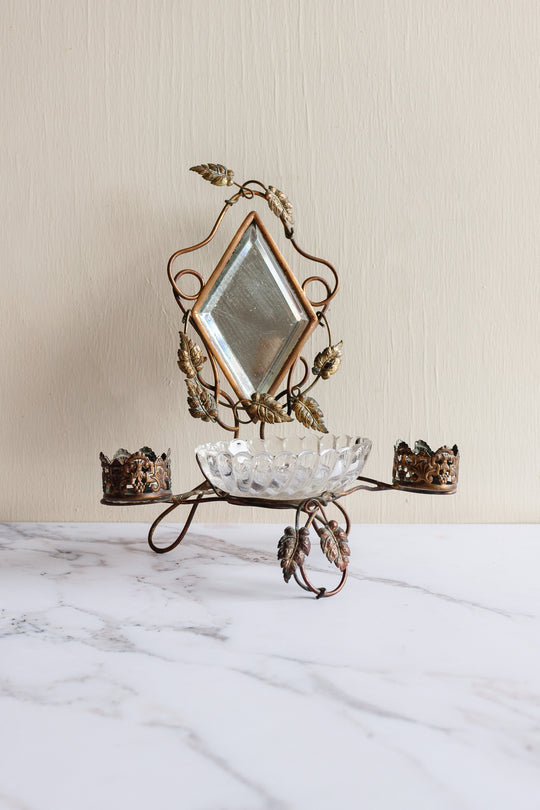 19th century french Napolean III trousseau Baccarat ring dish