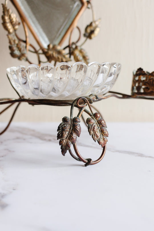 19th century french Napolean III trousseau Baccarat ring dish