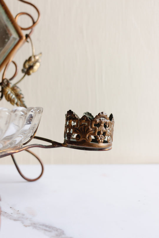 19th century french Napolean III trousseau Baccarat ring dish