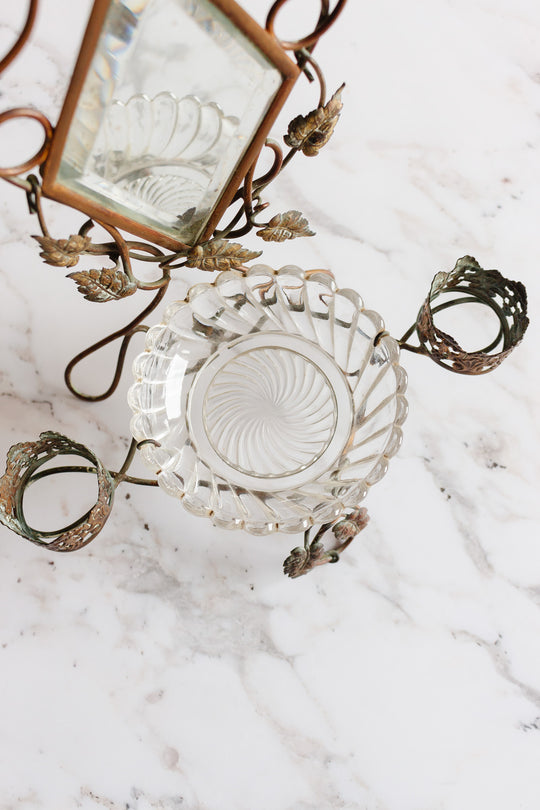 19th century french Napolean III trousseau Baccarat ring dish