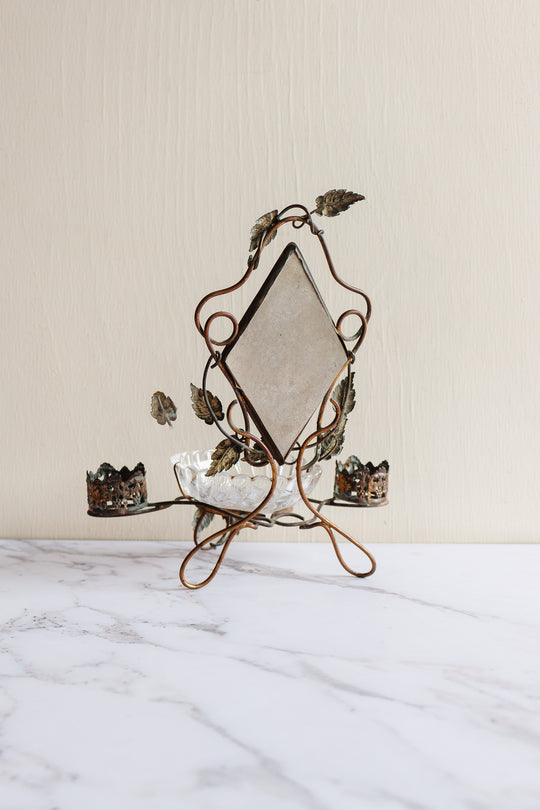 19th century french Napolean III trousseau Baccarat ring dish