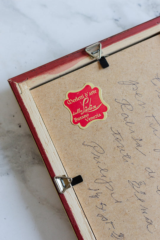 vintage italian dalla lidia merletti d'arte lace art