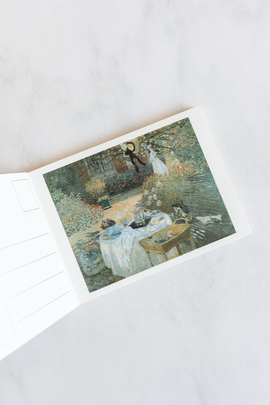 vintage Monet museum souvenir postcard book