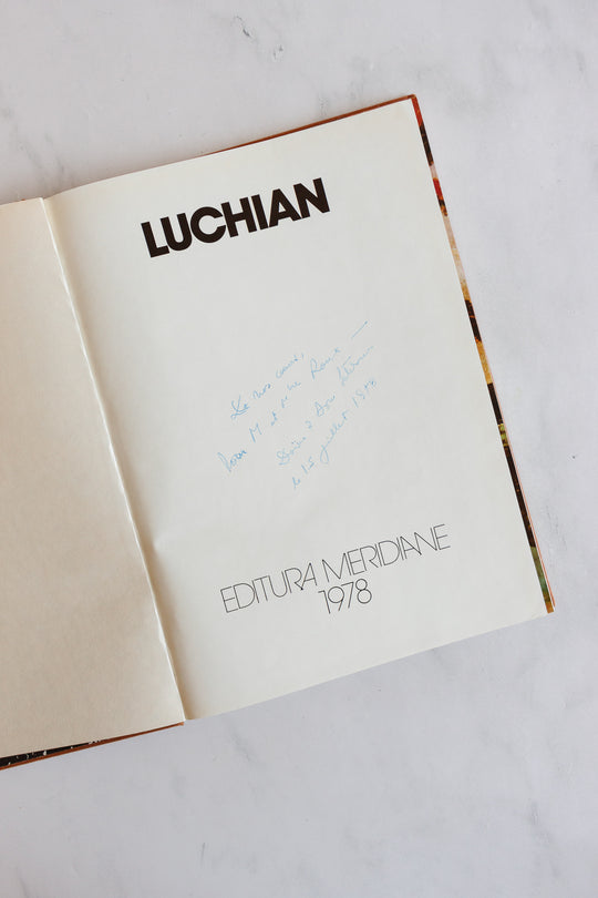 vintage Romanian art book, “luchian”