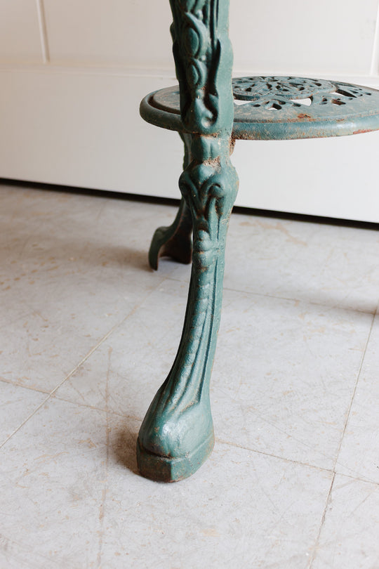 turn of the century English pub table with stone top