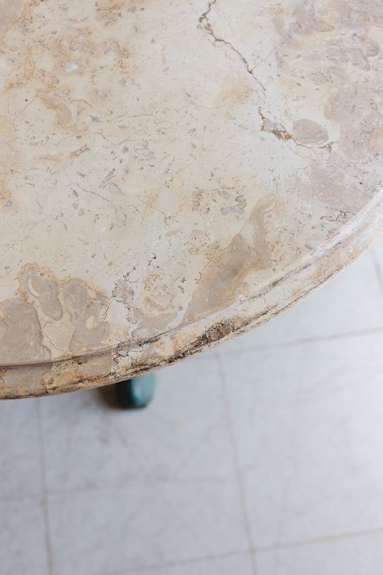 turn of the century English pub table with stone top
