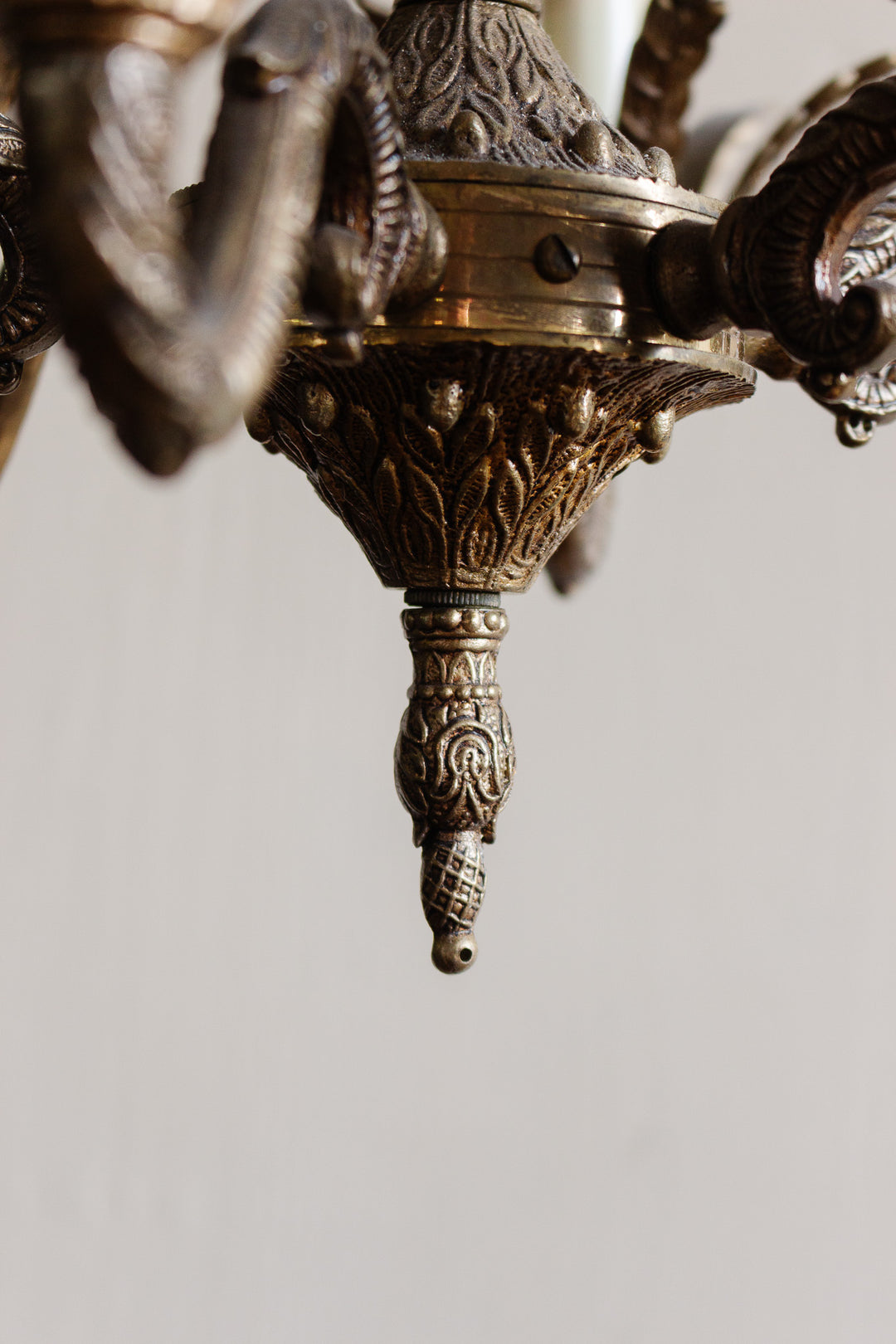 vintage Spanish brass chandelier