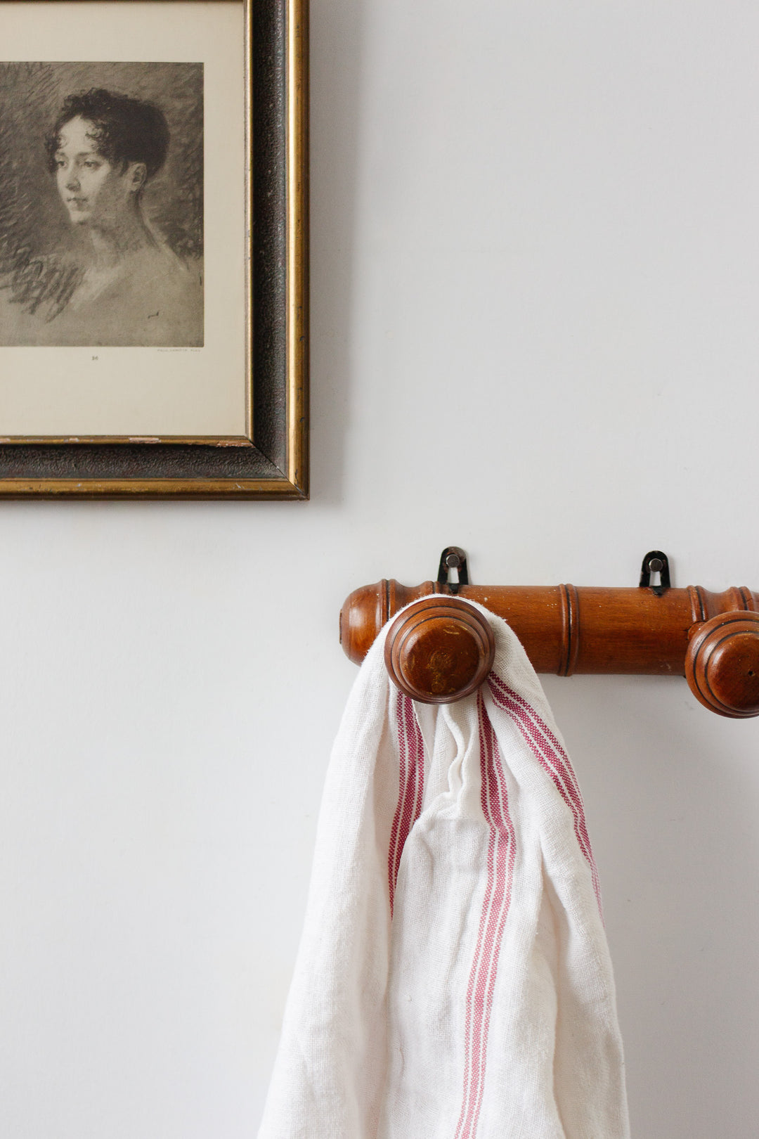 1930s french faux bamboo patère