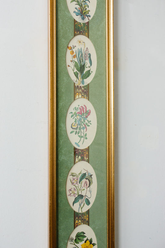 1970s vertical floral art