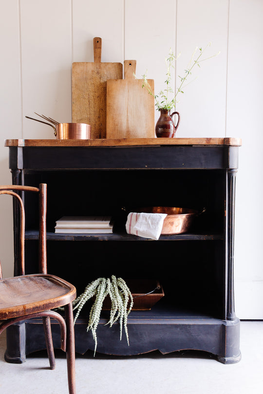 vintage Henry ii style wooden bookcase