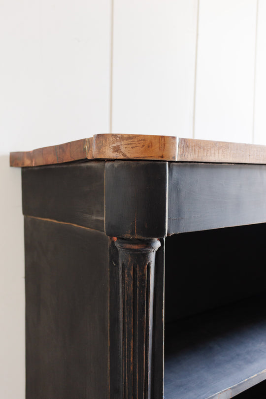 vintage Henry ii style wooden bookcase